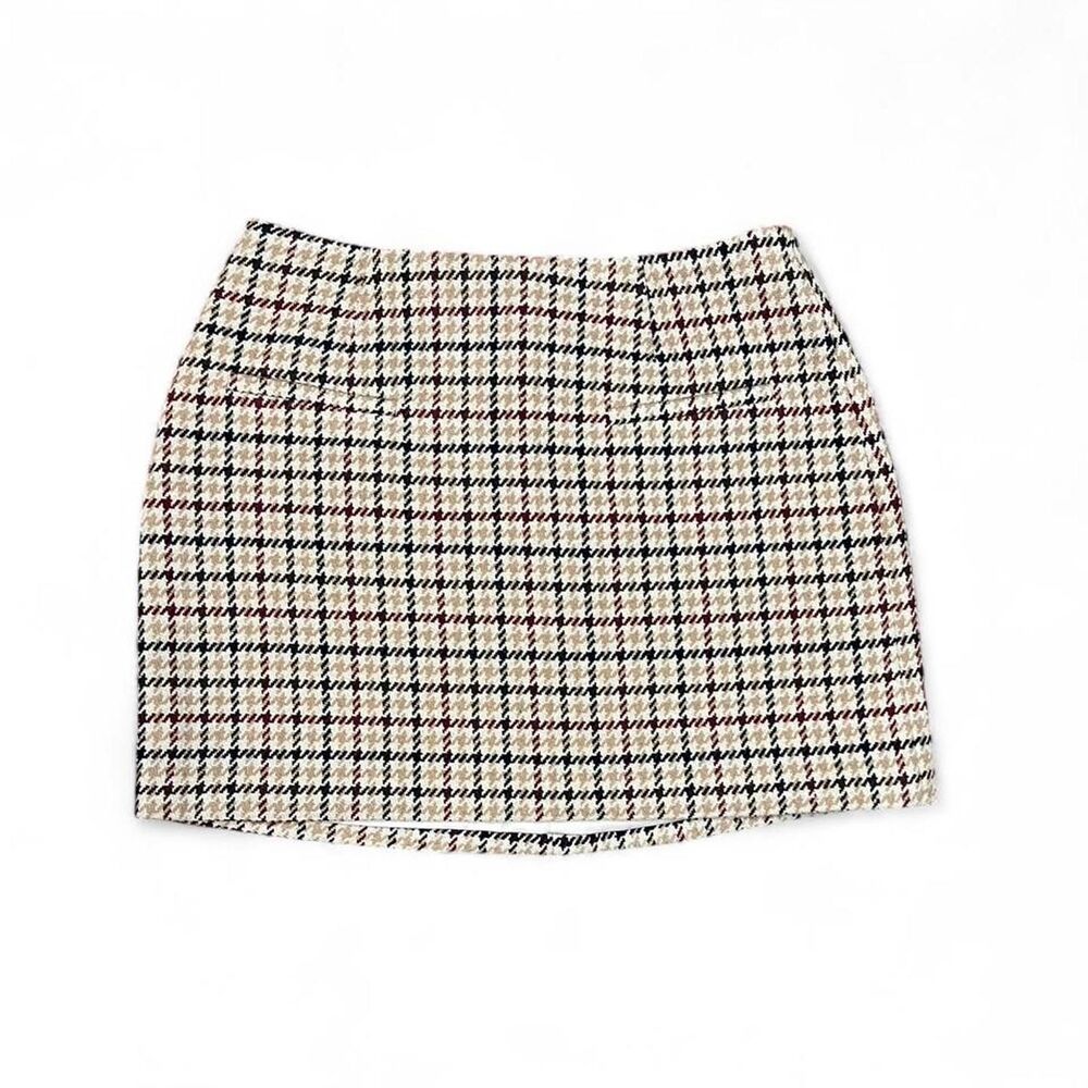 Women's NWT Rumored Houndstooth Lined Mini Skirt